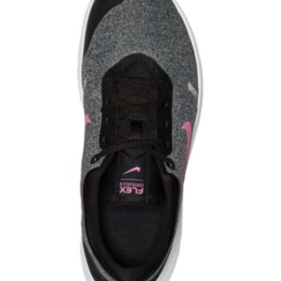 NWT Nike Flex Experience Run Womens 10.5 Wide Black Pink Road Running Shoes - Picture 13 of 15